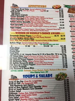 Menu photo 2 Hide-A-Way Pizza Mendon, MA