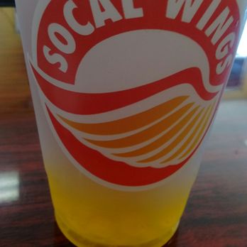 SoCal Wings - Awesome off menu drink peach lemonade. Perfect amount of sweetness for the summer. - Chicken Wings Near Me - Westminster, California