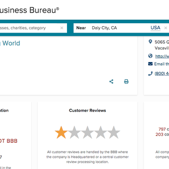Camping World - Vacaville - The BBB page on this company. Highlight 1 star rating, 200+ complaints in the last year, almost 800 complaints in the last 3 years - RV Dealers Near Me - Vacaville, California Camping World - Vacaville - The BBB page on this company. Highlight 1 star rating, 200+ complaints in the last year, almost 800 complaints in the last 3 years - RV Dealers Near Me - Vacaville, California