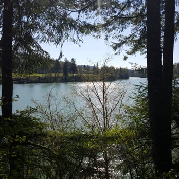 Harmony Lakeside RV Park - View from our space #50 - Campgrounds Near Me - Silver Creek, Washington