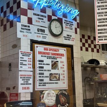 Three Star Bagels - Menus and inside of the shop - Bagels Near Me - Fort Lee, New Jersey