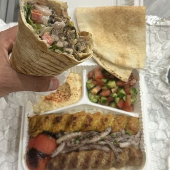 Cela Cafe - Beef Shawarma Wrap, Assorted Chicken, Beef Lulleh Plate - Wraps Near Me - Burbank, California Cela Cafe - Beef Shawarma Wrap, Assorted Chicken, Beef Lulleh Plate - Wraps Near Me - Burbank, California