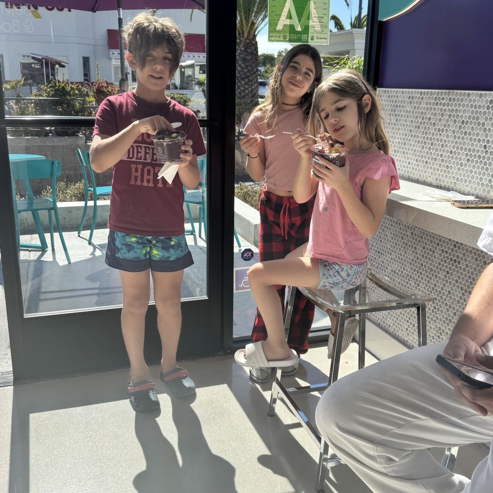 My kids and their Acai bowls My kids and their Acai bowls