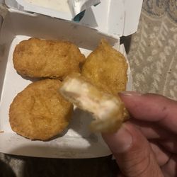 Uncooked chicken nuggets! Parents please check food before allowing your kids to eat them