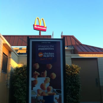 McDonald's - a sign for the restaurant - Burgers Near Me - Madisonville, Texas