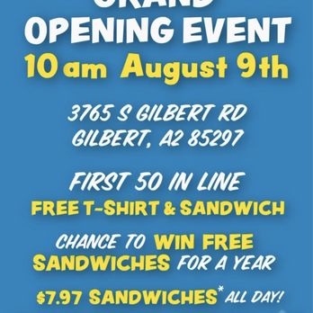 Ike's Love & Sandwiches - Grand Opening - Sandwiches Near Me - Gilbert, Arizona Ike's Love & Sandwiches - Grand Opening - Sandwiches Near Me - Gilbert, Arizona