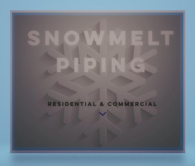 Slide of Snowmelt Piping