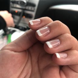 Chipped one day after getting them done Chipped one day after getting them done