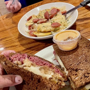 McGarrey's Oakwood Cafe - Pierogis and kielbasa at the top and the Reuben Sandwich - New American Near Me - Erie, Pennsylvania McGarrey's Oakwood Cafe - Pierogis and kielbasa at the top and the Reuben Sandwich - New American Near Me - Erie, Pennsylvania