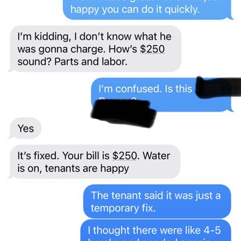 TCF Emergency Plumbing & Heating - Thankfully, I found someone more ethical than Thomas at TCF. $250 sounds waaaaay better than $4800, do you think? - Plumbing Near Me - Denver, Colorado