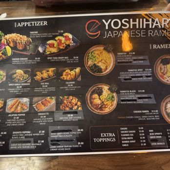 Yoshiharu Ramen - Menu - Ramen Near Me - Las Vegas, Nevada