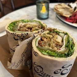 Dune Downtown - Fried Chicken "Shawarma" Sandwich.