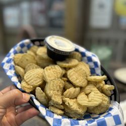 Black Diamond Oyster Bar - Fried pickles.! My favorite appetizer lol