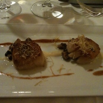 The Terrace - Scallops with celery root puree, wild mushrooms. - New American Near Me - Pasadena, California The Terrace - Scallops with celery root puree, wild mushrooms. - New American Near Me - Pasadena, California