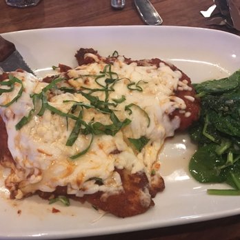 Local Kitchen - Chicken Parmesan with spinach. - Cocktail Bars Near Me - Torrance, California
