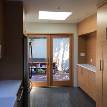 Barry Levitan Construction - a kitchen with wood cabinets and a skylight - General Contractors Near Me - Oakland, California Barry Levitan Construction - a kitchen with wood cabinets and a skylight - General Contractors Near Me - Oakland, California