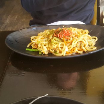 MaMa Satto - Yaki udon. Noticeably sweet which some people may dislike. - Sushi Bars Near Me - Ann Arbor, Michigan MaMa Satto - Yaki udon. Noticeably sweet which some people may dislike. - Sushi Bars Near Me - Ann Arbor, Michigan