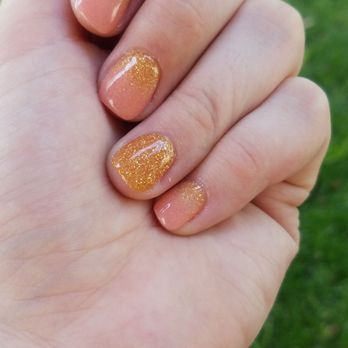 Inagar Nails Spa - Dip nail. Ombre pink and gold - Nail Salons Near Me - Roseville, California Inagar Nails Spa - Dip nail. Ombre pink and gold - Nail Salons Near Me - Roseville, California