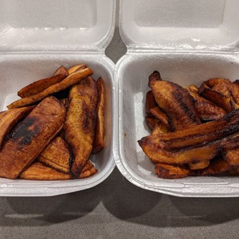 Hop A Long's Jamaican Kitchen - Fried ripe and green plantains - Caribbean Near Me - Rosenberg, Texas Hop A Long's Jamaican Kitchen - Fried ripe and green plantains - Caribbean Near Me - Rosenberg, Texas