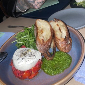 Narrative - burrata caprese - New American Near Me - Denver, Colorado