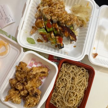 Hello Chicken & Sushi - Dragon Roll, Crunchy Roll, Garlic Noddles and Chicken Karaage - Asian Fusion Near Me - Concord, California Hello Chicken & Sushi - Dragon Roll, Crunchy Roll, Garlic Noddles and Chicken Karaage - Asian Fusion Near Me - Concord, California