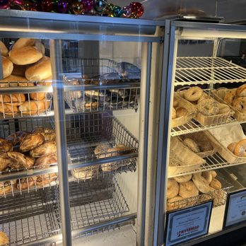 Bean & Bagel Cafe - a display of bagels and other pastries - Bagels Near Me - Calverton, New York