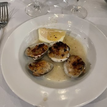 Matteo's Trattoria - Baked Clams Oreganata Antipasti - Italian Near Me - Huntington, New York