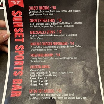 Tachi Palace Casino Resort - Sports bar menu for day time appetizers! - Casinos Near Me - Lemoore, California Tachi Palace Casino Resort - Sports bar menu for day time appetizers! - Casinos Near Me - Lemoore, California