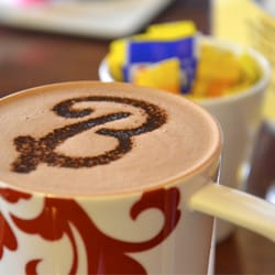Dark hot chocolate.