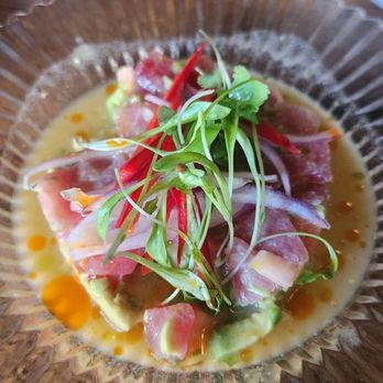 Ometeo - Atún pineapple aguachiles - Tex-Mex Near Me - Tysons, Virginia