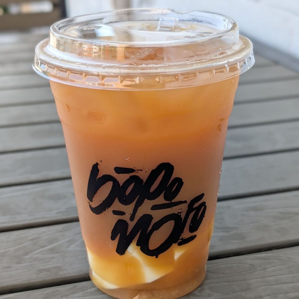 Bopomofo Cafe - Mango green tea with egg pudding was pretty refreshing and good - Bubble Tea Near Me - San Gabriel, California Bopomofo Cafe - Mango green tea with egg pudding was pretty refreshing and good - Bubble Tea Near Me - San Gabriel, California