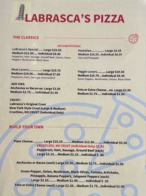Menu photo 4 Labrasca Five Minute Pizza Columbia, SC Menu photo 4 Labrasca Five Minute Pizza Columbia, SC