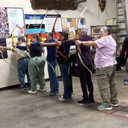 Impact Archery - Lined up and ready to shoot!