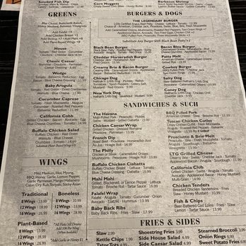 Legends Tavern & Grille - Menu - Burgers Near Me - Pompano Beach, Florida Legends Tavern & Grille - Menu - Burgers Near Me - Pompano Beach, Florida