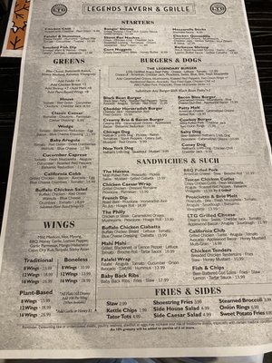 Menu photo 7 Legends Tavern & Grille Pompano Beach, FL Menu photo 7 Legends Tavern & Grille Pompano Beach, FL