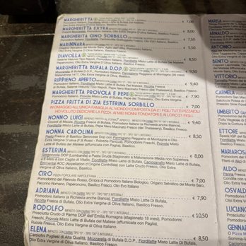Sorbillo - Menu - Pizza Near Me - Naples, NA