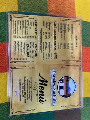Menu photo 4 Los Portales de Suchitlan Suchitlán, COL Menu photo 4 Los Portales de Suchitlan Suchitlán, COL