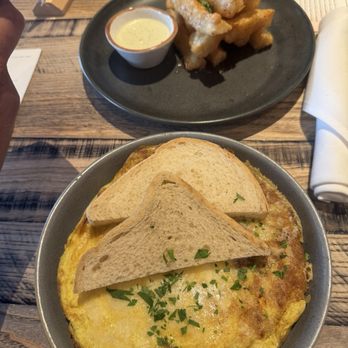 Canvas - Yuca Fries Caramlized Onion & Gruyere Frittata - New American Near Me - Orlando, Florida