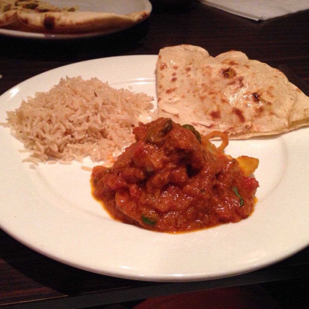 Cafe India - Lamb Karahi with pilau rice and peshwari naan - Indian Near Me - Glasgow, GLG Cafe India - Lamb Karahi with pilau rice and peshwari naan - Indian Near Me - Glasgow, GLG