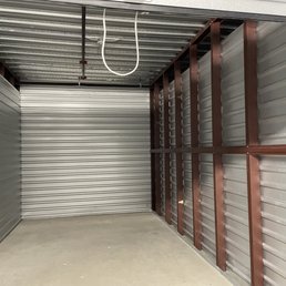 Storage unit after being cleaned out by Q & Joe of Comfort Moving...so fresh and so clean, clean!  Thanks guys!