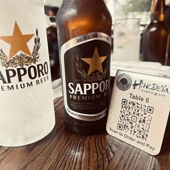 Hinodeya Ramen Bar - Beer time - Ramen Near Me - Campbell, California