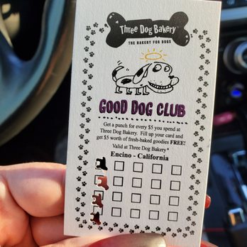 Three Dog Bakery Encino - Punch card $5 off for a full card - Pet Stores Near Me - Los Angeles, California Three Dog Bakery Encino - Punch card $5 off for a full card - Pet Stores Near Me - Los Angeles, California