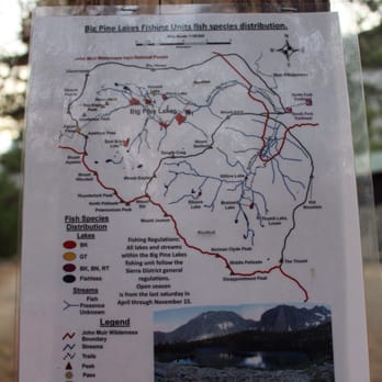 Big Pine Lakes - Fishing units - Hiking Near Me