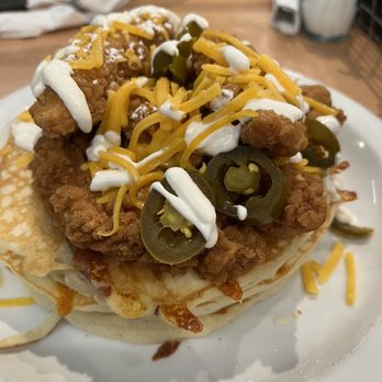 Brownstone Pancake Factory - Bacon jalapeño pancakes - Breakfast & Brunch Near Me - Edgewater, New Jersey Brownstone Pancake Factory - Bacon jalapeño pancakes - Breakfast & Brunch Near Me - Edgewater, New Jersey