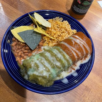 The Grain Cafe - Wet Burrito Platter, half and half sauce, with chicken - Pizza Near Me - Redondo Beach, California The Grain Cafe - Wet Burrito Platter, half and half sauce, with chicken - Pizza Near Me - Redondo Beach, California