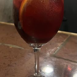 Los Tarascos - Traditional Red Sangria with Fruit.