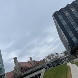 University of Chicago Law School - Outside. Merging of old and new