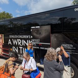 Stratford Shakespeare Festival - Unloading passengers from the Stratford Festival's bus.