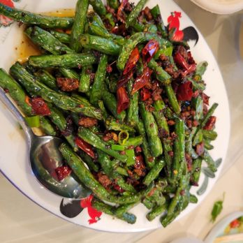 Delicious Chengdu - Stir Fried Green Beans with Garlic and Chili - Szechuan Near Me - Temple City, California