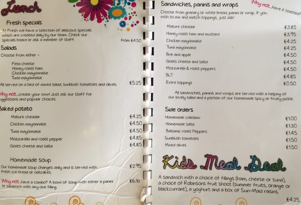 Menu photo 3 Fresh Dunfermline, FIF